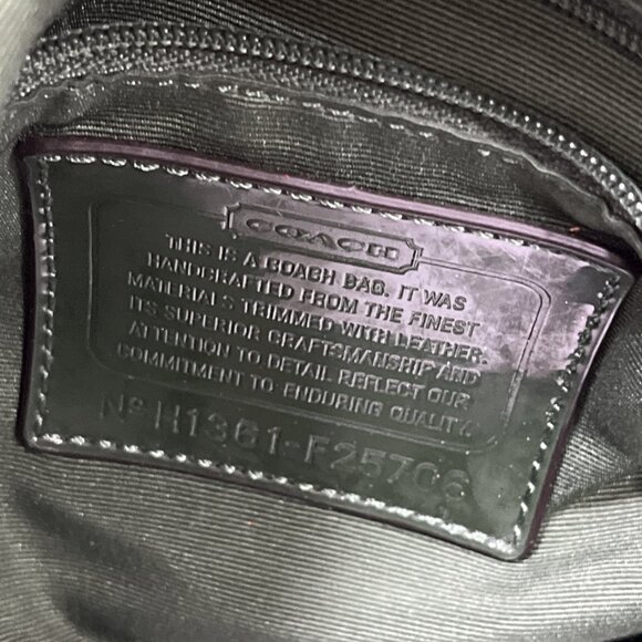 Coach Purse Signature Jacquard North South Green Python Deep Khaki Shoulder Bag - Picture 15 of 16